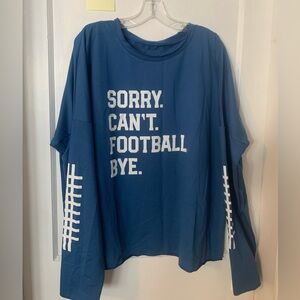 Woman’s slogan football sweatshirt